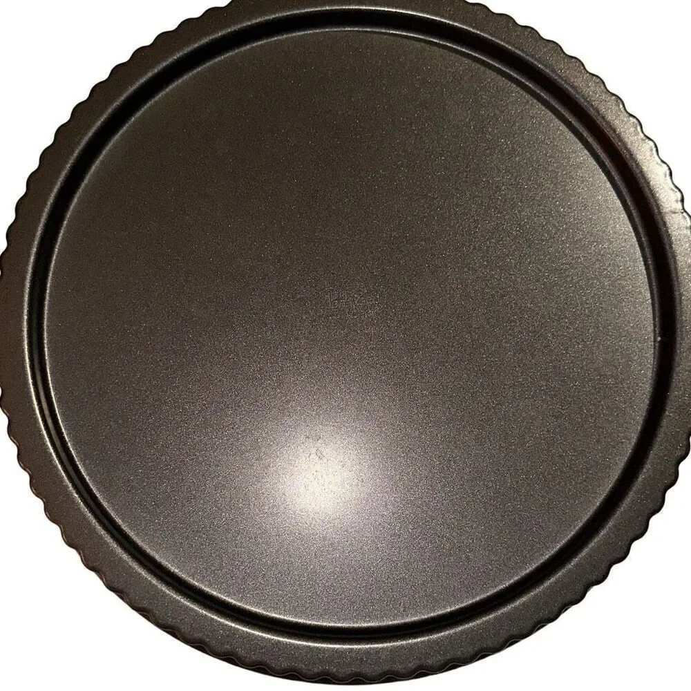 Pampered Chef non-stick Fluted Sides Torte, Tart Pans 10